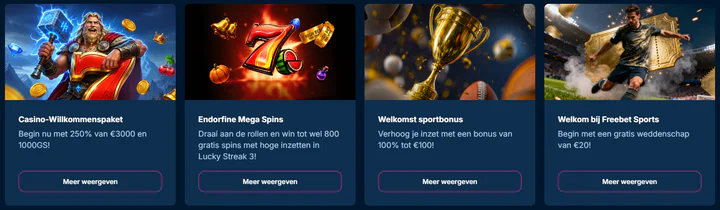 Vaste acties op de site